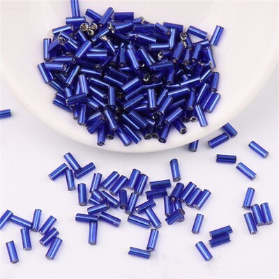 2*2 mm 2*4 mm 2*6 mm strieborné korálky plnené trubicou, ručne šité korálkové ryžové korálky, ručne vyrobené náramkové doplnky, veľkoobchod s trubicou H.