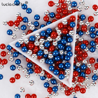 3/4/5/6/8/10mm mărgele de perlă ABS fără găuri pentru cutie de machiaj mărgele de umplere Crăciun/Cusut articole de îmbrăcăminte/Decorare manuală DIY V0824