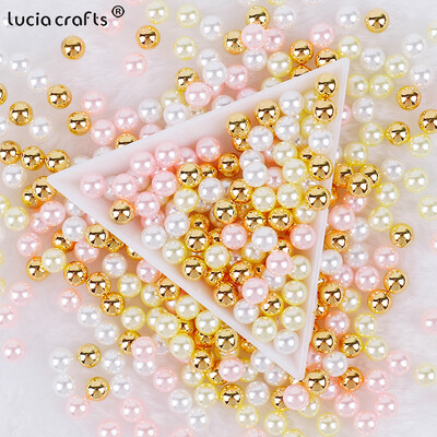 3/4/5/6/8/10mm mărgele de perlă ABS fără găuri pentru cutie de machiaj mărgele de umplere Crăciun/Cusut articole de îmbrăcăminte/Decorare manuală DIY V0824
