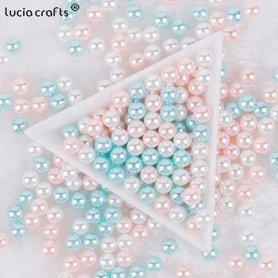 3/4/5/6/8/10mm mărgele de perlă ABS fără găuri pentru cutie de machiaj mărgele de umplere Crăciun/Cusut articole de îmbrăcăminte/Decorare manuală DIY V0824