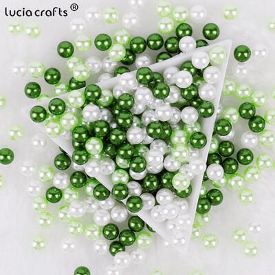 3/4/5/6/8/10mm mărgele de perlă ABS fără găuri pentru cutie de machiaj mărgele de umplere Crăciun/Cusut articole de îmbrăcăminte/Decorare manuală DIY V0824