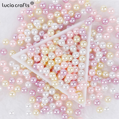 3/4/5/6/8/10mm mărgele de perlă ABS fără găuri pentru cutie de machiaj mărgele de umplere Crăciun/Cusut articole de îmbrăcăminte/Decorare manuală DIY V0824