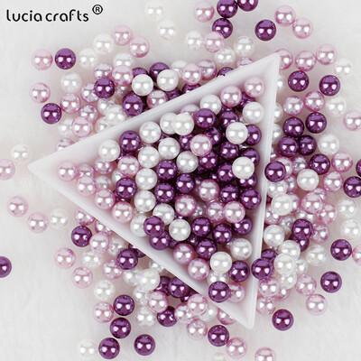 3/4/5/6/8/10mm mărgele de perlă ABS fără găuri pentru cutie de machiaj mărgele de umplere Crăciun/Cusut articole de îmbrăcăminte/Decorare manuală DIY V0824
