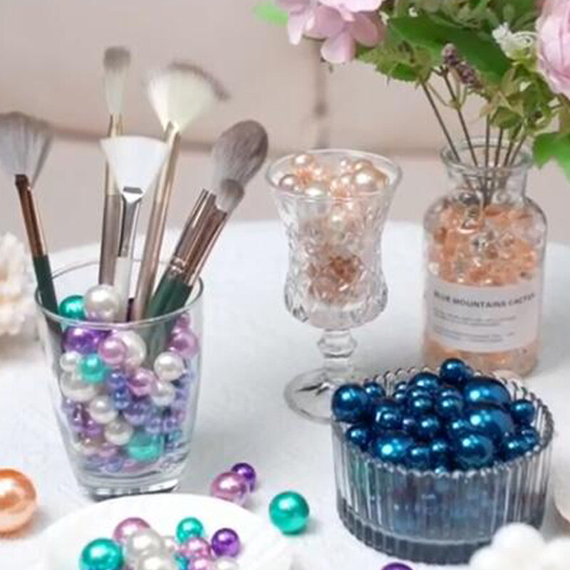3/4/5/6/8/10mm mărgele de perlă ABS fără găuri pentru cutie de machiaj mărgele de umplere Crăciun/Cusut articole de îmbrăcăminte/Decorare manuală DIY V0824