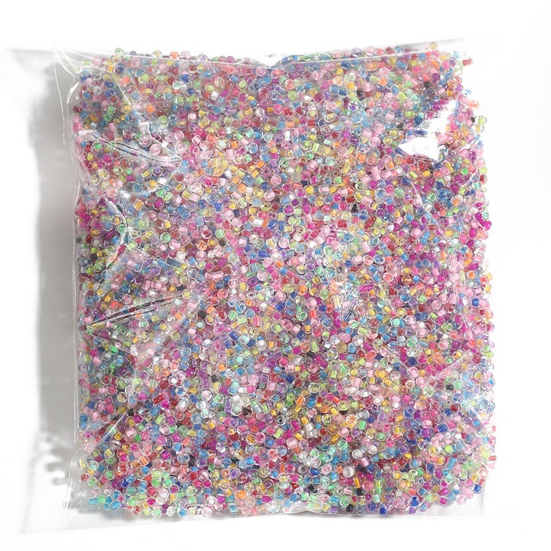 Nové 3mm 500ks farbené ryžové korálky, sklenené korálky, ručne vyrobené DIY šperky, domáce náušnice, strapce, voľné korálky