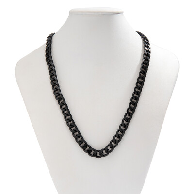 „KunJoe“ paprastas kubietiškas kaklo karoliai vyrams aukso spalvos/juodo metalo aliuminio grandinėlė ant kaklo „Choker“ papuošalų vakarėlis, vyriškas „pasidaryk pats“ dovana