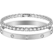 2db/készlet Luxus Love Dangles karkötők női tini lányoknak cirkónia mandzsetta karperec Barátság Ékszer Tanú Szerelmi ajándék