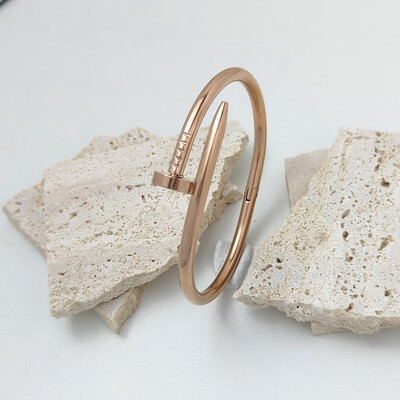 Divatos köröm aranyozott rozsdamentes acél karkötő, igazi szerelem zár víztégla ékszerek, ajándékok nőknek