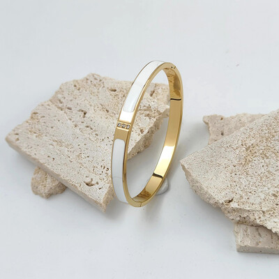 Divatos köröm aranyozott rozsdamentes acél karkötő, igazi szerelem zár víztégla ékszerek, ajándékok nőknek