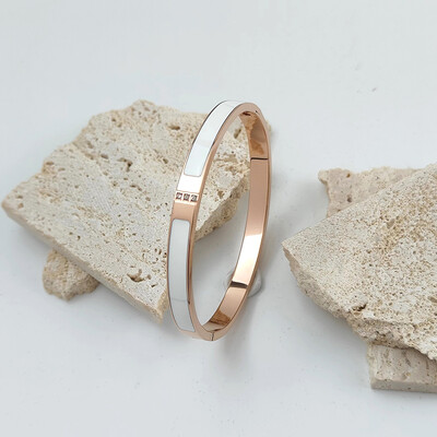 Divatos köröm aranyozott rozsdamentes acél karkötő, igazi szerelem zár víztégla ékszerek, ajándékok nőknek