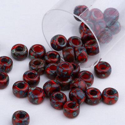 Miyuki stiklo karoliukai 10 gramų / maišelis 2 mm 3 mm 4 mm originalūs japoniški apvalūs Picasso stiklo karoliukai, skirti moderniam siuvinėjimo karoliui