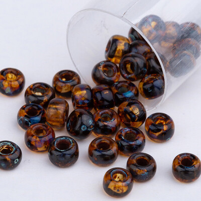 Miyuki stiklo karoliukai 10 gramų / maišelis 2 mm 3 mm 4 mm originalūs japoniški apvalūs Picasso stiklo karoliukai, skirti moderniam siuvinėjimo karoliui