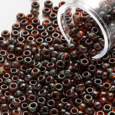 Miyuki stiklo karoliukai 10 gramų / maišelis 2 mm 3 mm 4 mm originalūs japoniški apvalūs Picasso stiklo karoliukai, skirti moderniam siuvinėjimo karoliui