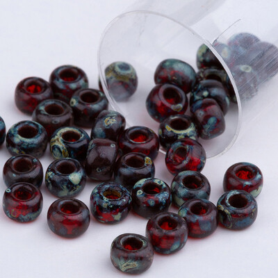 Miyuki stiklo karoliukai 10 gramų / maišelis 2 mm 3 mm 4 mm originalūs japoniški apvalūs Picasso stiklo karoliukai, skirti moderniam siuvinėjimo karoliui