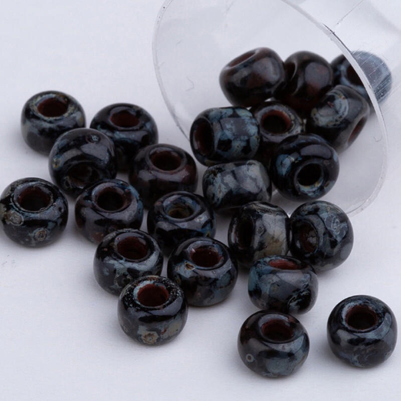 Miyuki stiklo karoliukai 10 gramų / maišelis 2 mm 3 mm 4 mm originalūs japoniški apvalūs Picasso stiklo karoliukai, skirti moderniam siuvinėjimo karoliui