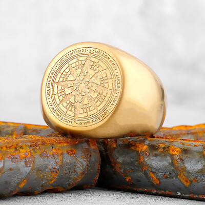 Vikinški prsten od nehrđajućeg čelika Sidro Kompas Drvo života Nordijski Viking Runa Vuk Muški i ženski Prsten Nakit za dečka kao poklon