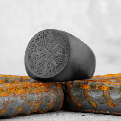 Vikinški prsten od nehrđajućeg čelika Sidro Kompas Drvo života Nordijski Viking Runa Vuk Muški i ženski Prsten Nakit za dečka kao poklon