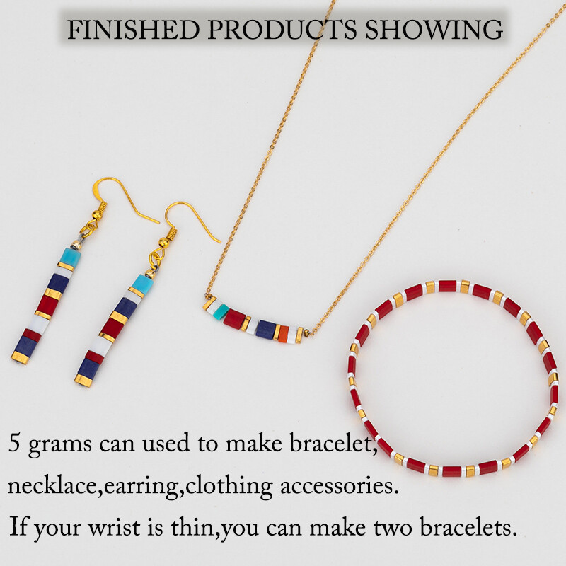 TD stiklo karoliukai japoniški Miyuki TL HTL QTL MIX Įvairių dydžių Muticolor DIY Moterims Boho laikiklis Populiarus 5 gramai / maišelis