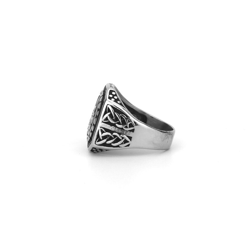 Vikingo vilko nagų runos žiedas vyrams ir moterims Norvegijos rune Bear letena amuleto žiedas nerūdijančio plieno skandinaviški papuošalai didmeninė prekyba