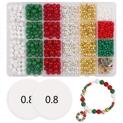 1 Kutija Perle od polimerske gline Staklene perle Akrilne perle slova Za DIY Sretan Božić/Noć vještica Poklon za šivanje Ukrasna perla Z0220