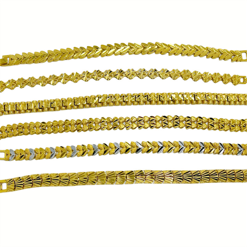 Nerūdijančio plieno moteriška rankinė apyrankė karūna, širdelė, lapų gėlė, plati grandinėlė apyrankė Pulsera Femme senoviniai papuošalai vakarėlio dovanos