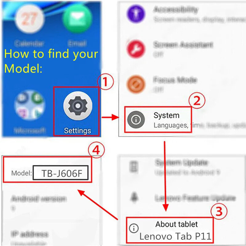 Husă pentru Lenovo Tab M11 P11 Pro 11.5 2nd 11.2 Plus M10 10.1 Plus 10.6 10.3 Xiaoxin pad 10.6 M9 M8 360 Rotating Stand Cover Funda