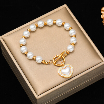 GANEMLY 316L nerūsējošā tērauda sirds šarmu rokassprādze sievietēm vīriešiem modes jauna ūdensnecaurlaidīga plaukstas ķēde rotaslietas draugam dāvanu ballīte