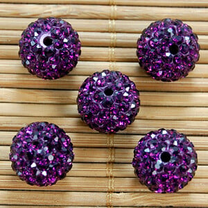 Kvalitné 10 mm všetky farby 7-radové sklenené kamienky 2 dierky hlinené Shamballa korálky na náramok s príveskom, šperky, doplnky, DIY