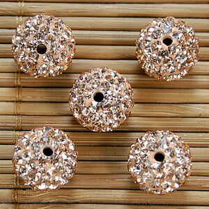 Kvalitné 10 mm všetky farby 7-radové sklenené kamienky 2 dierky hlinené Shamballa korálky na náramok s príveskom, šperky, doplnky, DIY