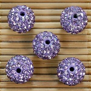 Kvalitné 10 mm všetky farby 7-radové sklenené kamienky 2 dierky hlinené Shamballa korálky na náramok s príveskom, šperky, doplnky, DIY