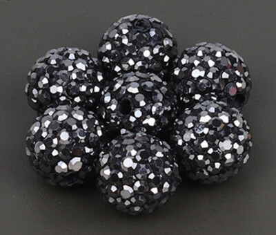 Kvalitné 10 mm všetky farby 7-radové sklenené kamienky 2 dierky hlinené Shamballa korálky na náramok s príveskom, šperky, doplnky, DIY