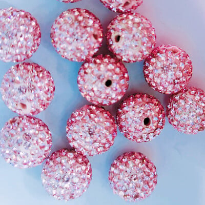 Kvalitné 10 mm všetky farby 7-radové sklenené kamienky 2 dierky hlinené Shamballa korálky na náramok s príveskom, šperky, doplnky, DIY