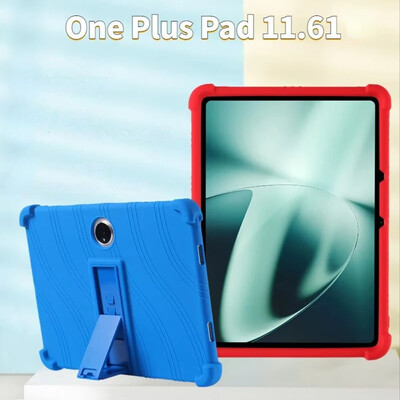 Tok One Plus Pad 11,6 hüvelykes táblagéptokhoz, puha szilikon állvány, védőhéjú gyerekeknek One Plus Pad 2023 fülvédő tokokhoz