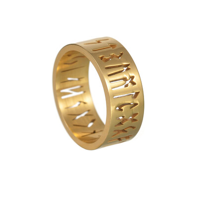 Vintage viking rúnagyűrű férfiaknak női divat 316L rozsdamentes acél Odin nordic gyűrűk egyszerű amulett ékszer ajándék nagykereskedés