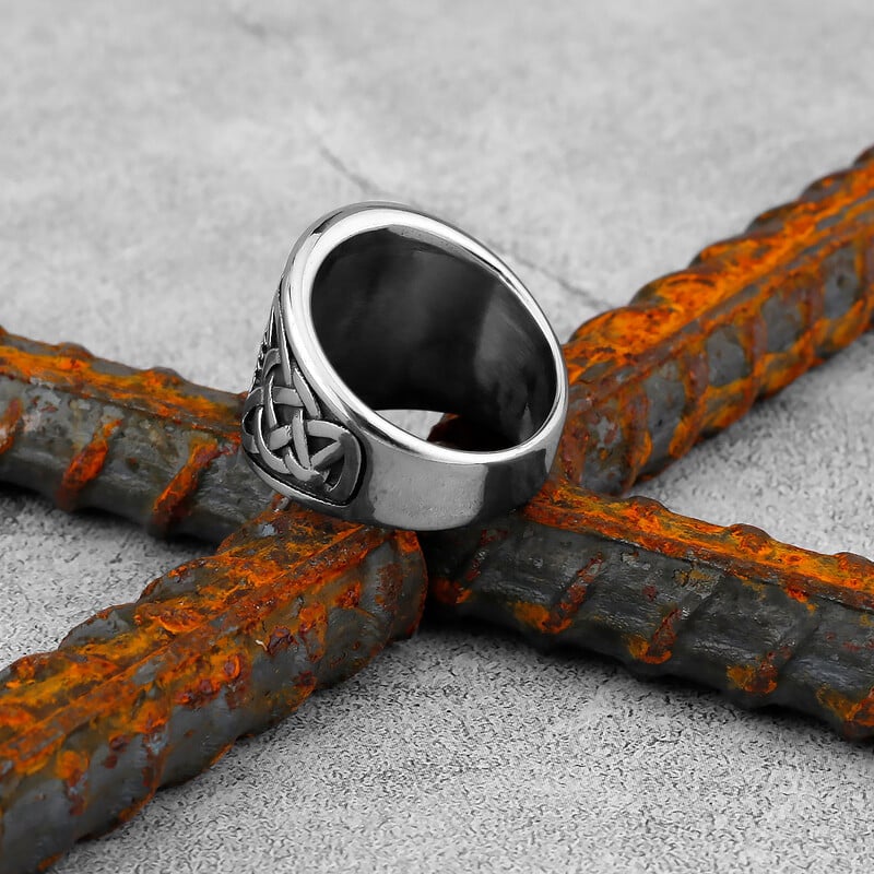 Vintage severské vikingské kompasové prstene s keltským uzlom pre mužov, dominantné, chladné severské runové amulety z nehrdzavejúcej ocele, šperky