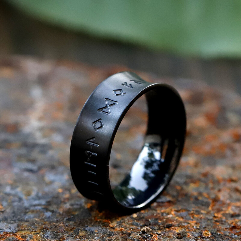 2024. Novi kreativni dizajn od nehrđajućeg čelika Vikinški prsten s runama Muški Nordic Trojstvo vjenčani prstenovi za dar Modni nakit