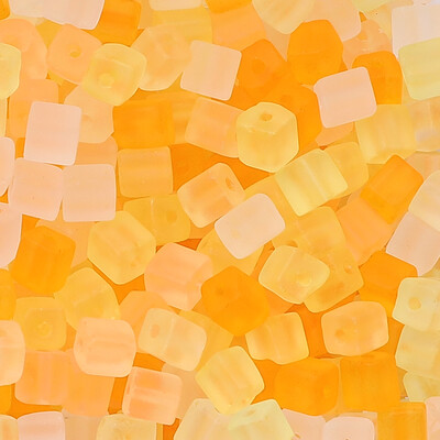 Aproximativ 50 buc sticlă mată, cuburi de zahăr, mărgele de orez, mărgele vrac, bricolaj realizat manual pentru bijuterii, brățări, îmbrăcăminte, accesorii, mate