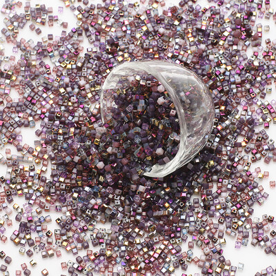 3/4/6 mm-es szögletes gyöngy színű vegyes színű gradiens üveggyöngy DIY kiegészítő karkötő mobiltelefon lánc tartozék