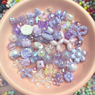 50 g/100 g Articole pentru acoperirea capului pentru copii pentru realizarea de benzi din piele, materiale acrilice, accesorii, margele libere, pungi de culori mixte multiple