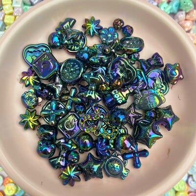 50 g/100 g Articole pentru acoperirea capului pentru copii pentru realizarea de benzi din piele, materiale acrilice, accesorii, margele libere, pungi de culori mixte multiple