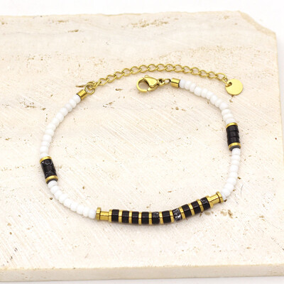 Nerūdijančio plieno papuošalai prancūziški nauji šviesūs prabangūs spalvų karoliukų apyrankės moteriškos paprastos ir universalaus dizaino jausmingos apyrankės moterims