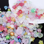 20g Random Mix Pillangó Szív Virág Akril Gyöngyök Barkácstelefonhoz Karkötő Kézzel Készített Ékszerkészítési Kiegészítők R0837