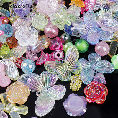 20g Random Mix Pillangó Szív Virág Akril Gyöngyök Barkácstelefonhoz Karkötő Kézzel Készített Ékszerkészítési Kiegészítők R0837