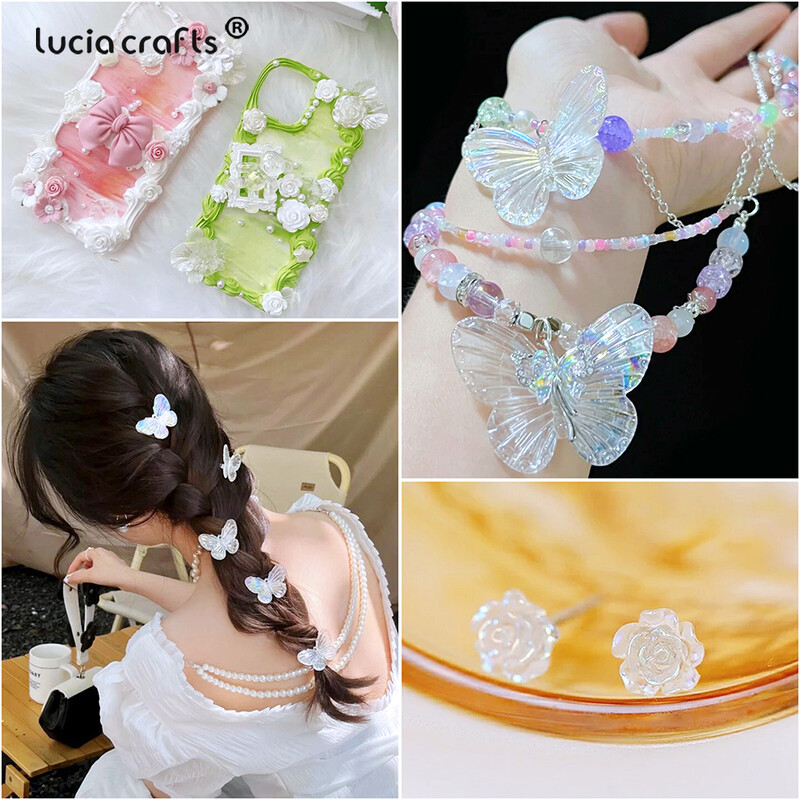 20g Random Mix Pillangó Szív Virág Akril Gyöngyök Barkácstelefonhoz Karkötő Kézzel Készített Ékszerkészítési Kiegészítők R0837