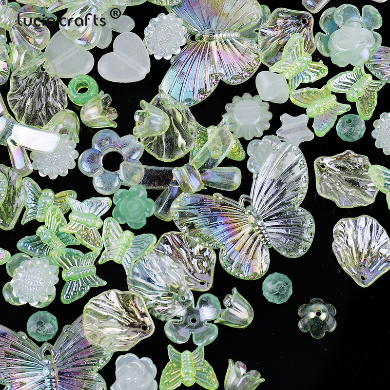 20g Random Mix Pillangó Szív Virág Akril Gyöngyök Barkácstelefonhoz Karkötő Kézzel Készített Ékszerkészítési Kiegészítők R0837