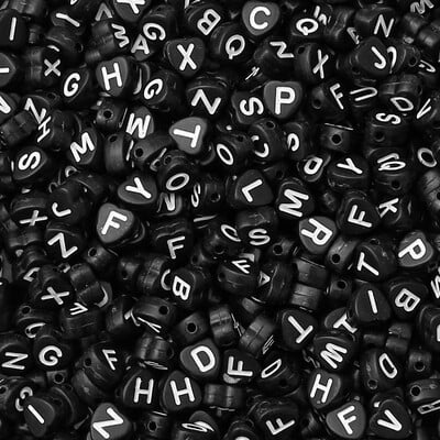 7x7mmAbout100Pcs Akrylové korálky s písmenami, broskyňové srdce, voľné korálky, ručne vyrobené, DIY výroba šperkov, náramkov, oblečenia, doplnkov, materiálu