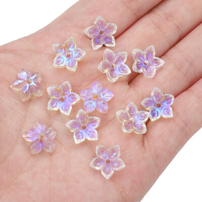 10kom staklenih perli, šiljastih cvjetnih perli, ručni DIY za izradu narukvica za par, ogrlica, naušnica, dodataka, materijala