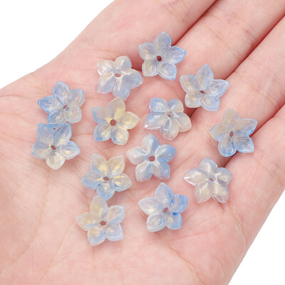 10kom staklenih perli, šiljastih cvjetnih perli, ručni DIY za izradu narukvica za par, ogrlica, naušnica, dodataka, materijala