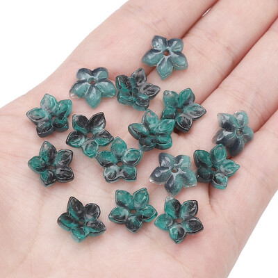 10kom staklenih perli, šiljastih cvjetnih perli, ručni DIY za izradu narukvica za par, ogrlica, naušnica, dodataka, materijala