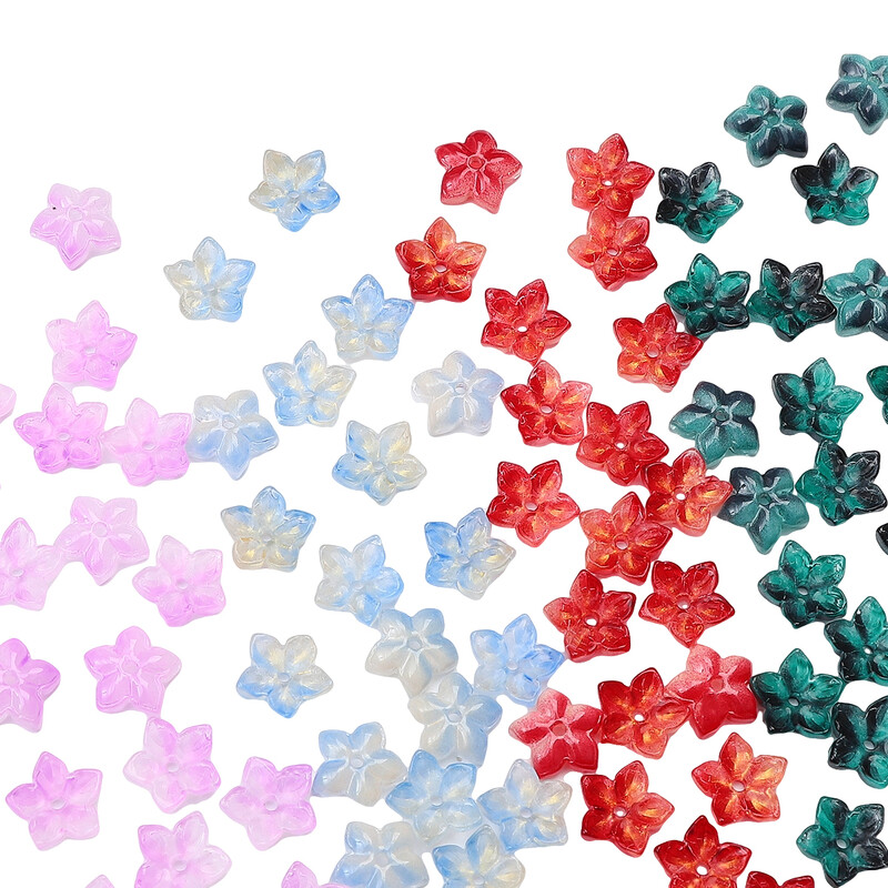 10kom staklenih perli, šiljastih cvjetnih perli, ručni DIY za izradu narukvica za par, ogrlica, naušnica, dodataka, materijala